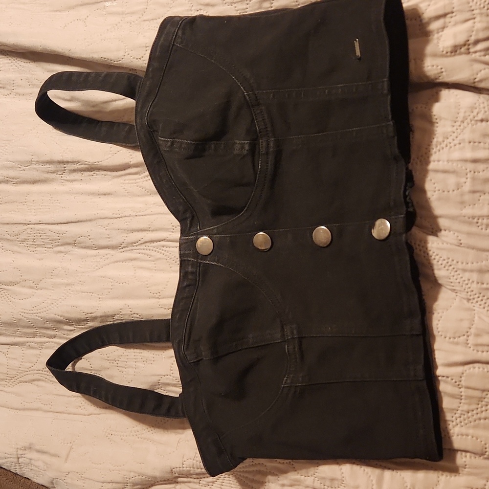 Guess Black Crop Top